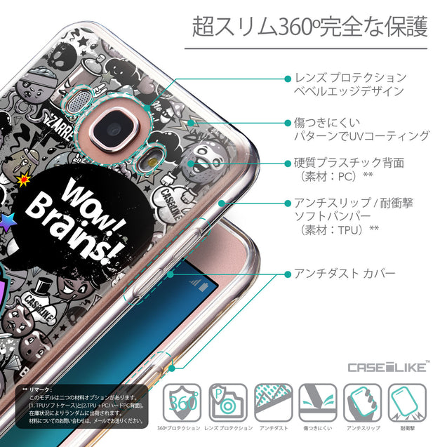 Details in Japanese - CASEiLIKE Samsung Galaxy J7 (2016) back cover Graffiti 2707