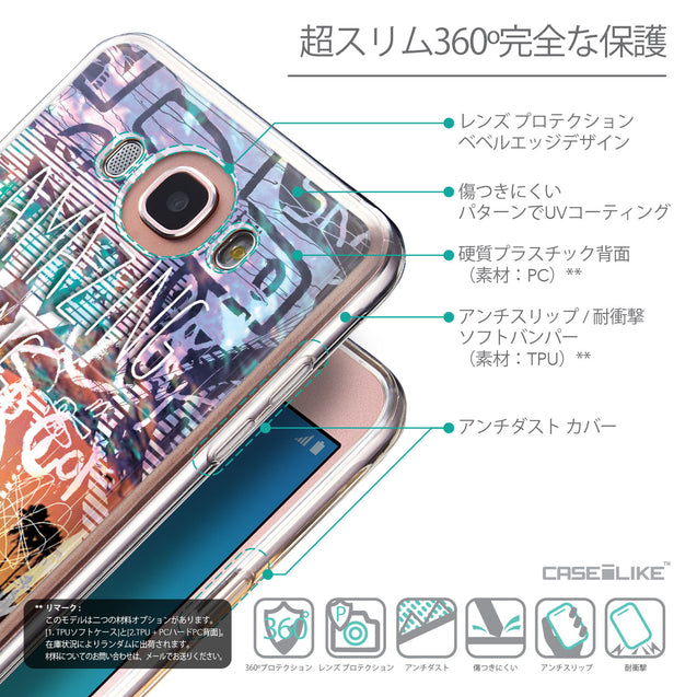 Details in Japanese - CASEiLIKE Samsung Galaxy J7 (2016) back cover Graffiti 2729