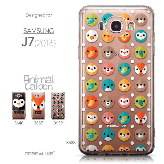 Collection - CASEiLIKE Samsung Galaxy J7 (2016) back cover Animal Cartoon 3638