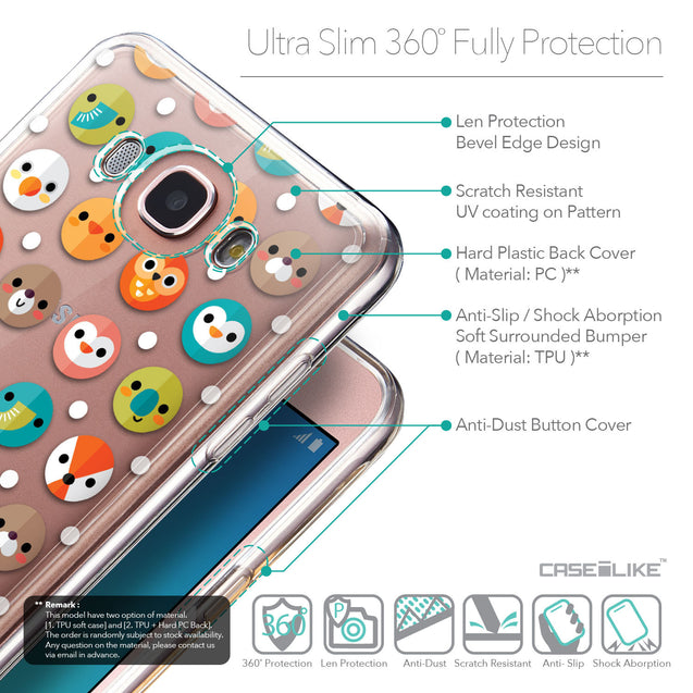 Details in English - CASEiLIKE Samsung Galaxy J7 (2016) back cover Animal Cartoon 3638