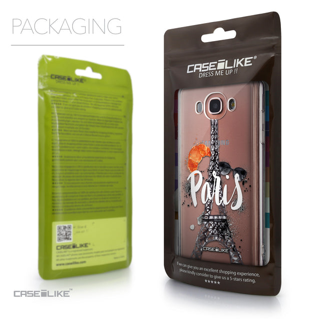 Packaging - CASEiLIKE Samsung Galaxy J7 (2016) back cover Paris Holiday 3908