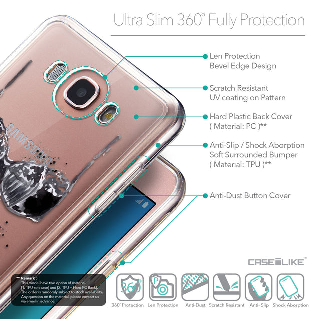 Details in English - CASEiLIKE Samsung Galaxy J7 (2016) back cover Paris Holiday 3910