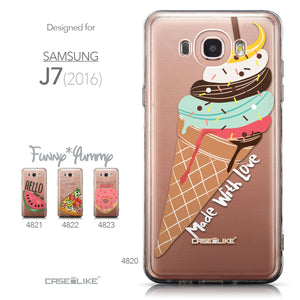 Collection - CASEiLIKE Samsung Galaxy J7 (2016) back cover Ice Cream 4820