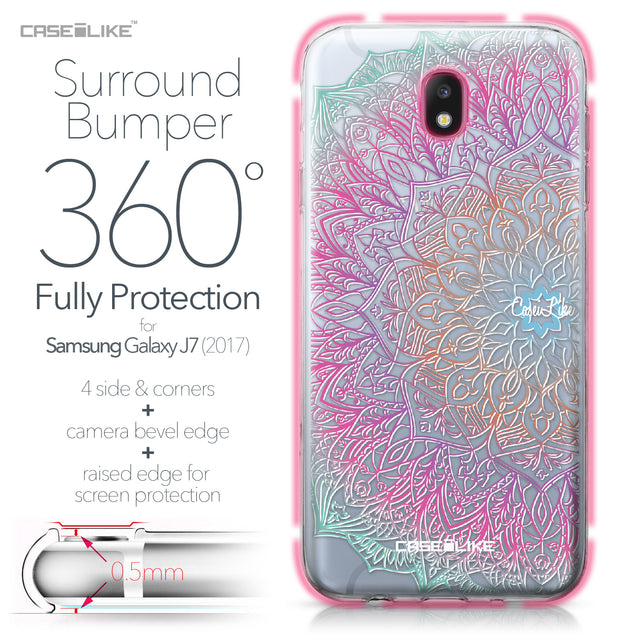 Samsung Galaxy J7 (2017) case Mandala Art 2090 Bumper Case Protection | CASEiLIKE.com