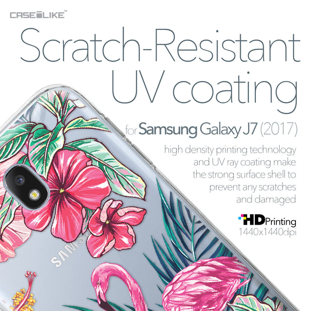 Samsung Galaxy J7 (2017) case Tropical Flamingo 2239 with UV-Coating Scratch-Resistant Case | CASEiLIKE.com