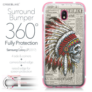 Samsung Galaxy J7 (2017) case Art of Skull 2522 Bumper Case Protection | CASEiLIKE.com