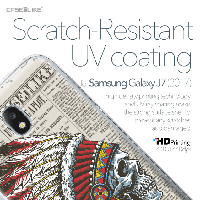 Samsung Galaxy J7 (2017) case Art of Skull 2522 with UV-Coating Scratch-Resistant Case | CASEiLIKE.com