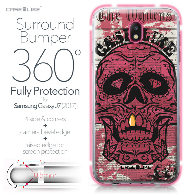 Samsung Galaxy J7 (2017) case Art of Skull 2523 Bumper Case Protection | CASEiLIKE.com