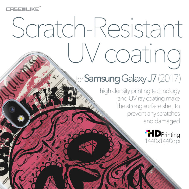 Samsung Galaxy J7 (2017) case Art of Skull 2523 with UV-Coating Scratch-Resistant Case | CASEiLIKE.com