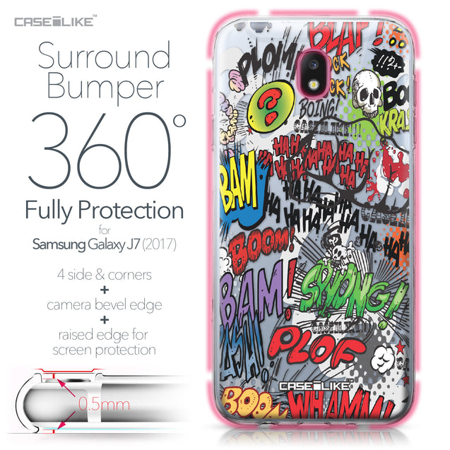 Samsung Galaxy J7 (2017) case Comic Captions 2914 Bumper Case Protection | CASEiLIKE.com