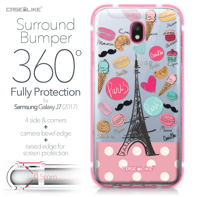 Samsung Galaxy J7 (2017) case Paris Holiday 3904 Bumper Case Protection | CASEiLIKE.com