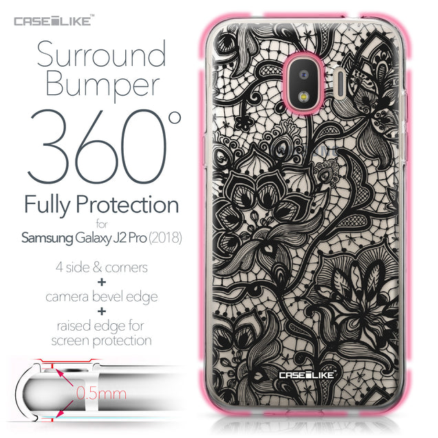 Samsung Galaxy J2 Pro (2018) case Lace 2037 Bumper Case Protection | CASEiLIKE.com