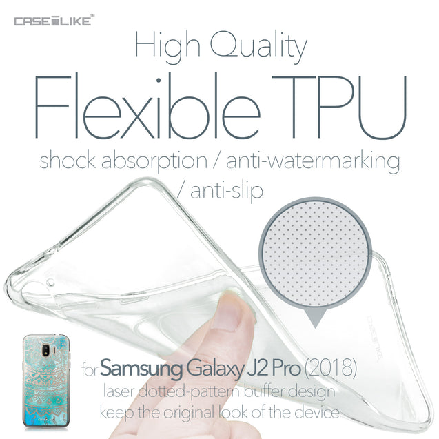 Samsung Galaxy J2 Pro (2018) case Indian Line Art 2066 Soft Gel Silicone Case | CASEiLIKE.com