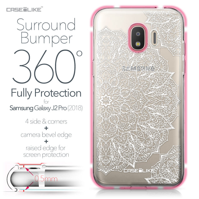 Samsung Galaxy J2 Pro (2018) case Mandala Art 2091 Bumper Case Protection | CASEiLIKE.com