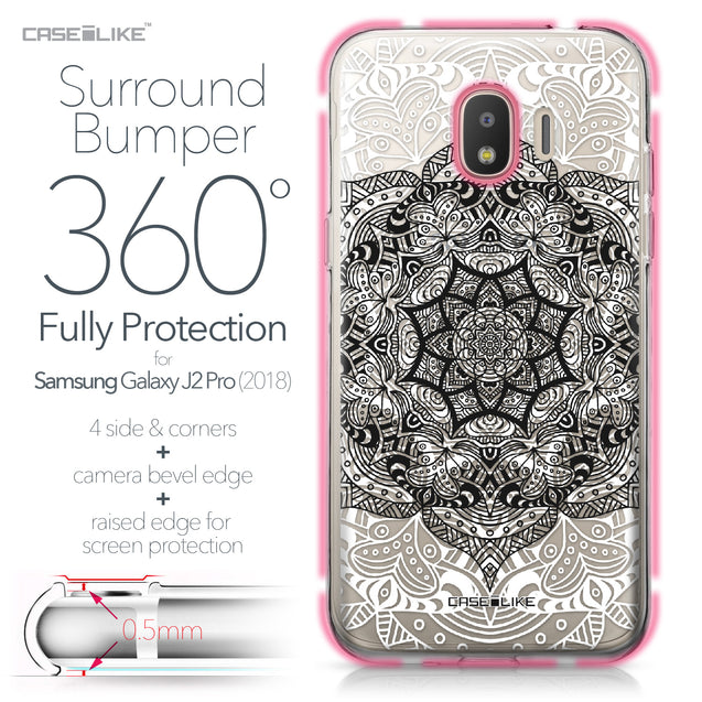 Samsung Galaxy J2 Pro (2018) case Mandala Art 2097 Bumper Case Protection | CASEiLIKE.com