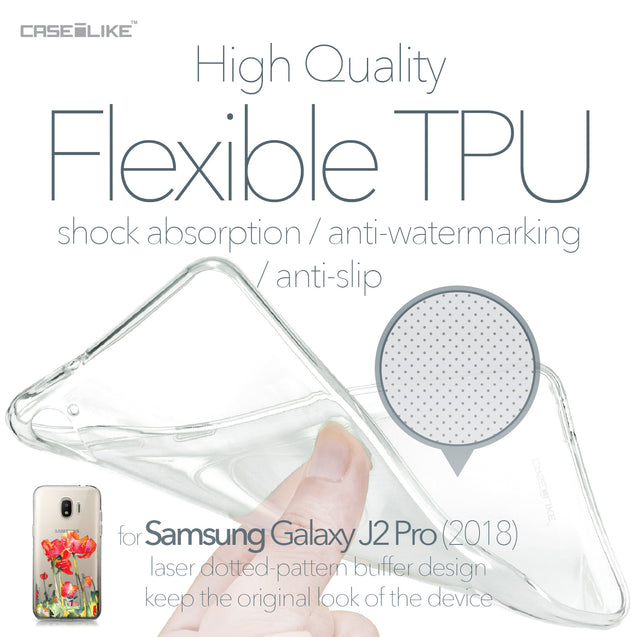 Samsung Galaxy J2 Pro (2018) case Watercolor Floral 2230 Soft Gel Silicone Case | CASEiLIKE.com