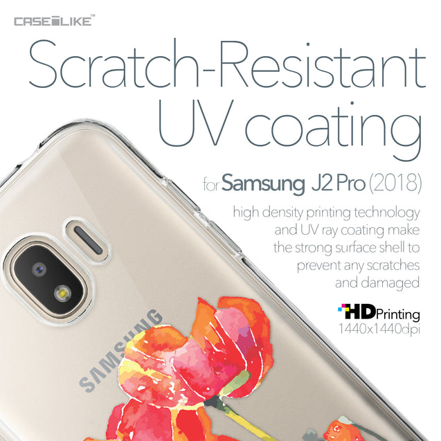 Samsung Galaxy J2 Pro (2018) case Watercolor Floral 2230 with UV-Coating Scratch-Resistant Case | CASEiLIKE.com