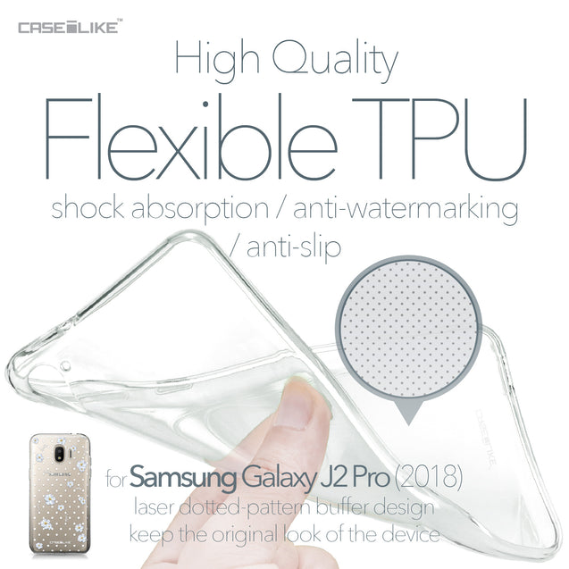 Samsung Galaxy J2 Pro (2018) case Watercolor Floral 2235 Soft Gel Silicone Case | CASEiLIKE.com