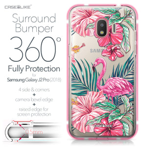Samsung Galaxy J2 Pro (2018) case Tropical Flamingo 2239 Bumper Case Protection | CASEiLIKE.com