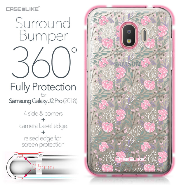 Samsung Galaxy J2 Pro (2018) case Flowers Herbs 2246 Bumper Case Protection | CASEiLIKE.com