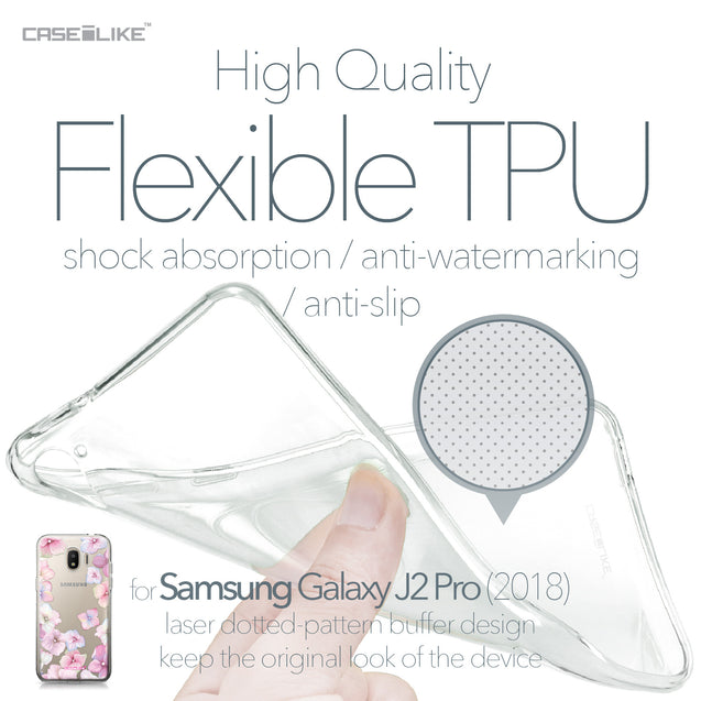 Samsung Galaxy J2 Pro (2018) case Hydrangea 2257 Soft Gel Silicone Case | CASEiLIKE.com