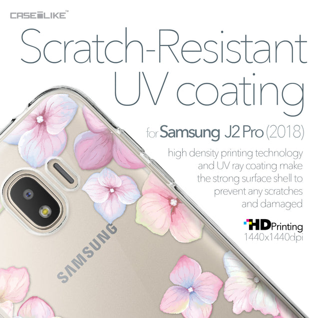 Samsung Galaxy J2 Pro (2018) case Hydrangea 2257 with UV-Coating Scratch-Resistant Case | CASEiLIKE.com