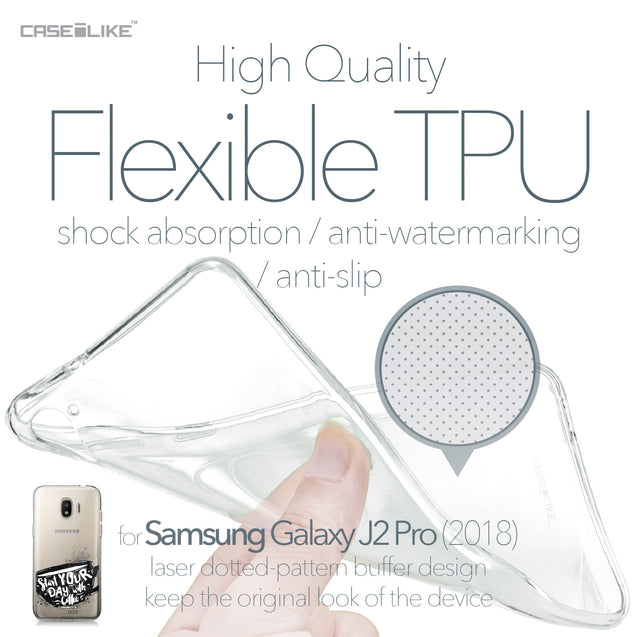 Samsung Galaxy J2 Pro (2018) case Quote 2402 Soft Gel Silicone Case | CASEiLIKE.com