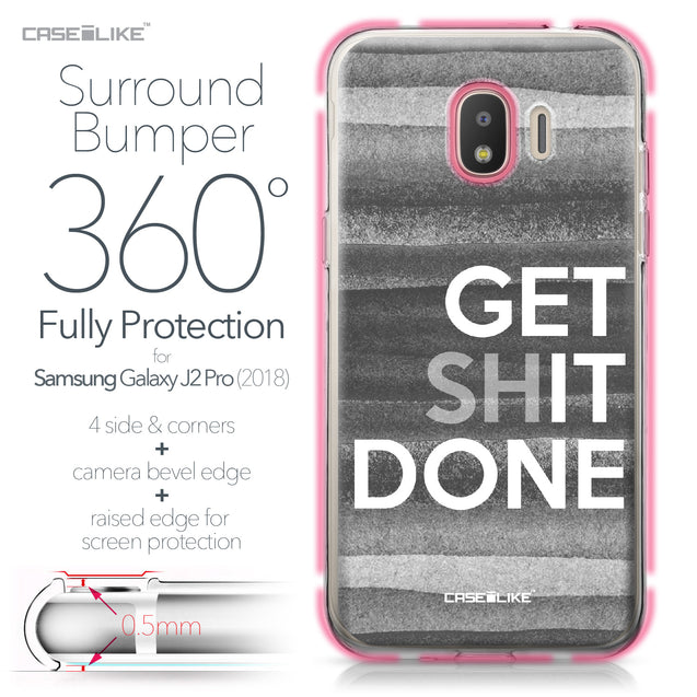 Samsung Galaxy J2 Pro (2018) case Quote 2429 Bumper Case Protection | CASEiLIKE.com