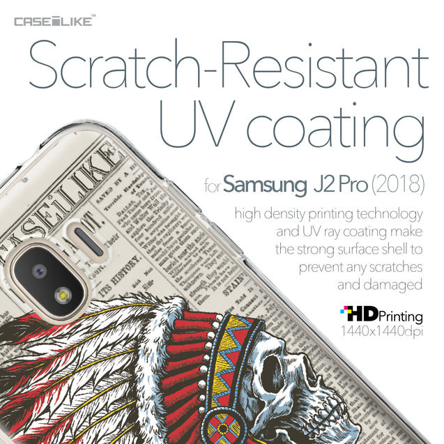 Samsung Galaxy J2 Pro (2018) case Art of Skull 2522 with UV-Coating Scratch-Resistant Case | CASEiLIKE.com
