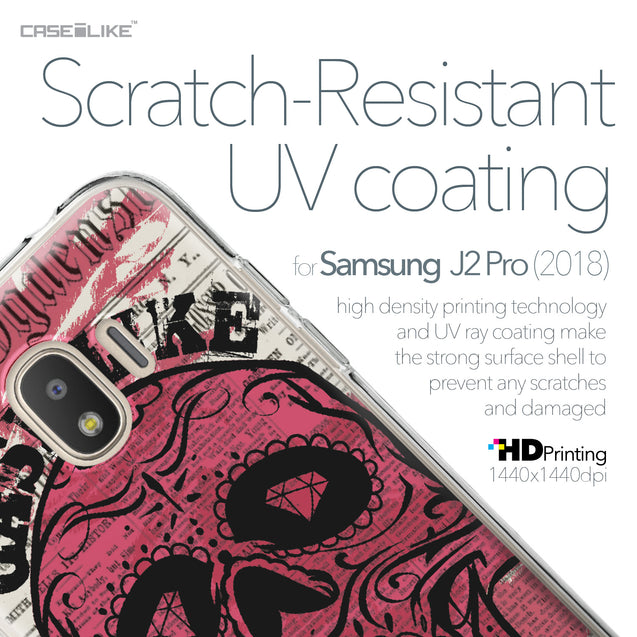 Samsung Galaxy J2 Pro (2018) case Art of Skull 2523 with UV-Coating Scratch-Resistant Case | CASEiLIKE.com