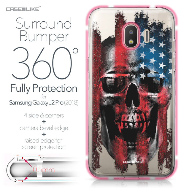 Samsung Galaxy J2 Pro (2018) case Art of Skull 2532 Bumper Case Protection | CASEiLIKE.com