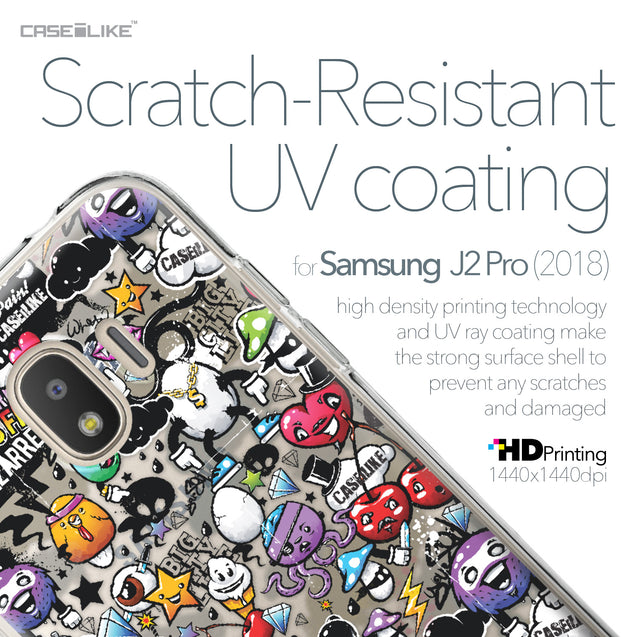 Samsung Galaxy J2 Pro (2018) case Graffiti 2703 with UV-Coating Scratch-Resistant Case | CASEiLIKE.com