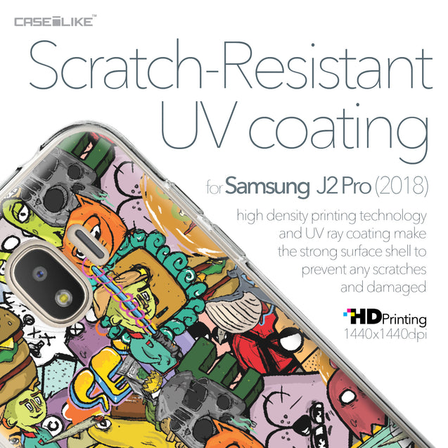 Samsung Galaxy J2 Pro (2018) case Graffiti 2731 with UV-Coating Scratch-Resistant Case | CASEiLIKE.com