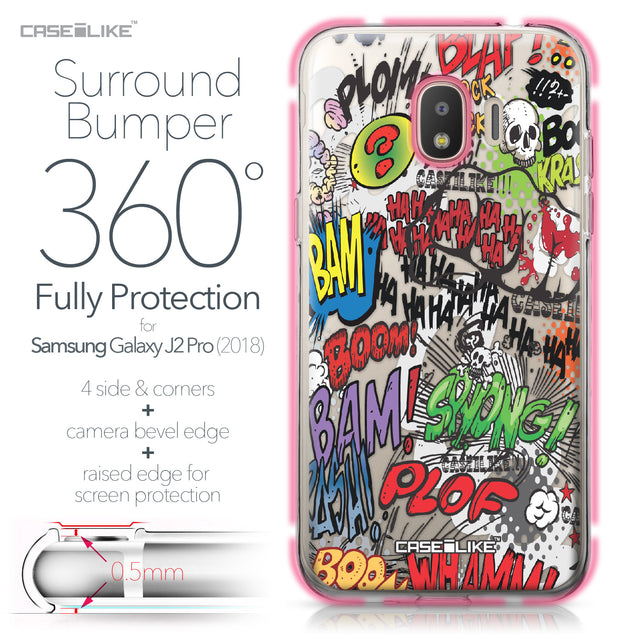Samsung Galaxy J2 Pro (2018) case Comic Captions 2914 Bumper Case Protection | CASEiLIKE.com