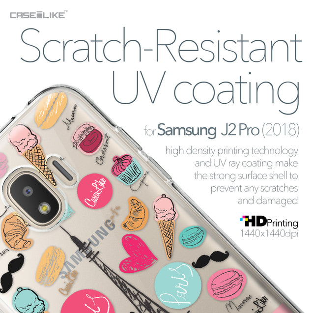 Samsung Galaxy J2 Pro (2018) case Paris Holiday 3904 with UV-Coating Scratch-Resistant Case | CASEiLIKE.com