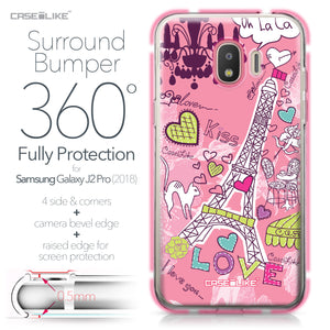 Samsung Galaxy J2 Pro (2018) case Paris Holiday 3905 Bumper Case Protection | CASEiLIKE.com