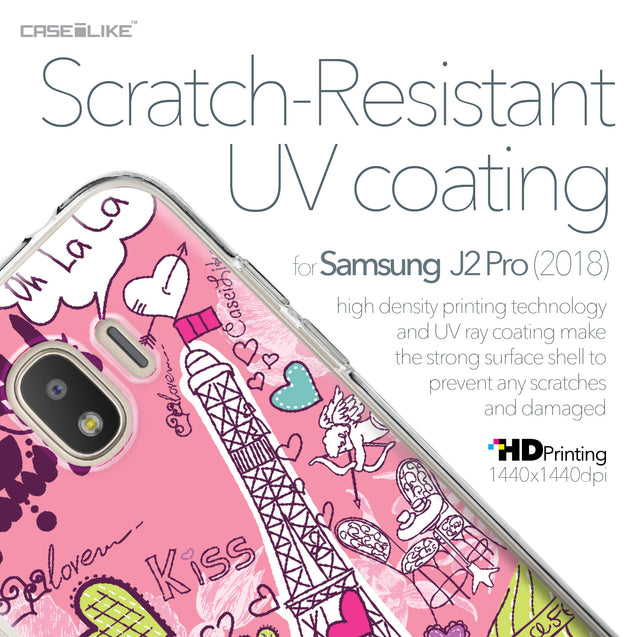 Samsung Galaxy J2 Pro (2018) case Paris Holiday 3905 with UV-Coating Scratch-Resistant Case | CASEiLIKE.com