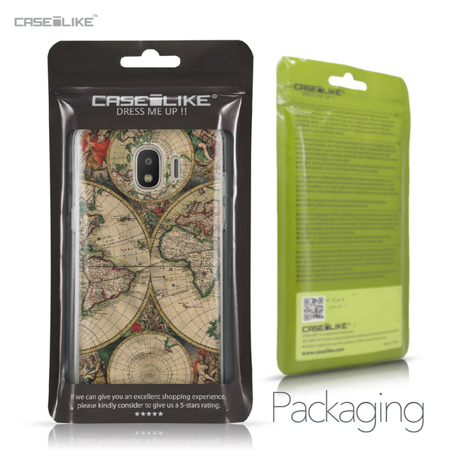 Samsung Galaxy J2 Pro (2018) case World Map Vintage 4607 Retail Packaging | CASEiLIKE.com