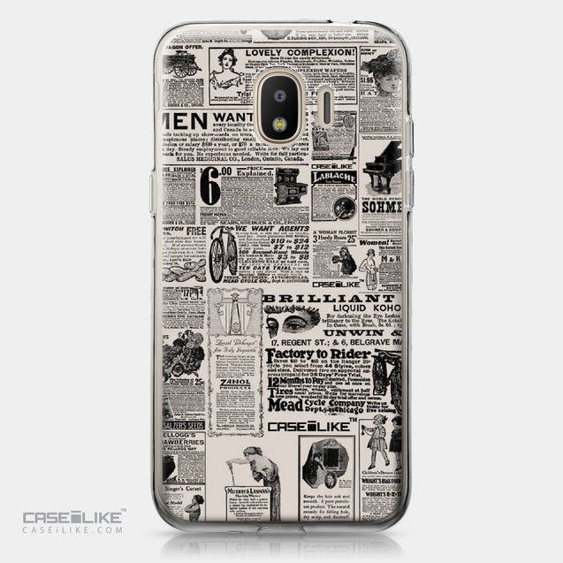 Samsung Galaxy J2 Pro (2018) case Vintage Newspaper Advertising 4818 | CASEiLIKE.com