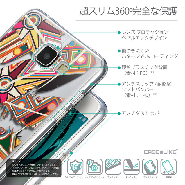 Details in Japanese - CASEiLIKE Samsung Galaxy A5 (2016) back cover Indian Tribal Theme Pattern 2054