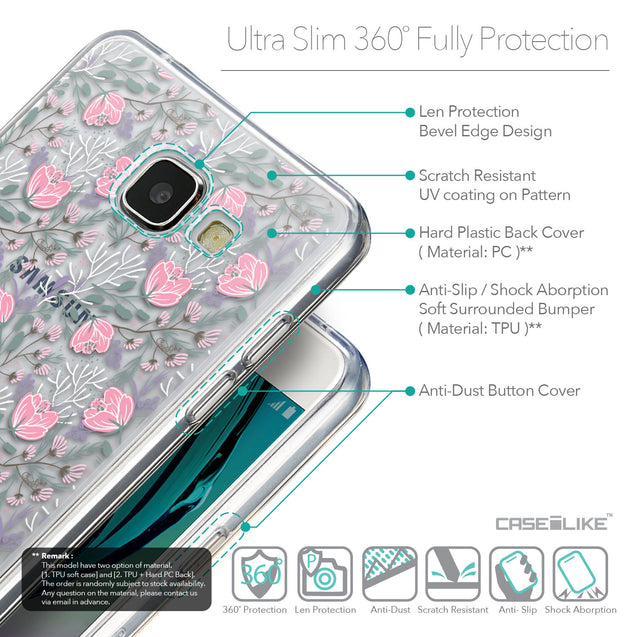 Details in English - CASEiLIKE Samsung Galaxy A5 (2016) back cover Flowers Herbs 2246