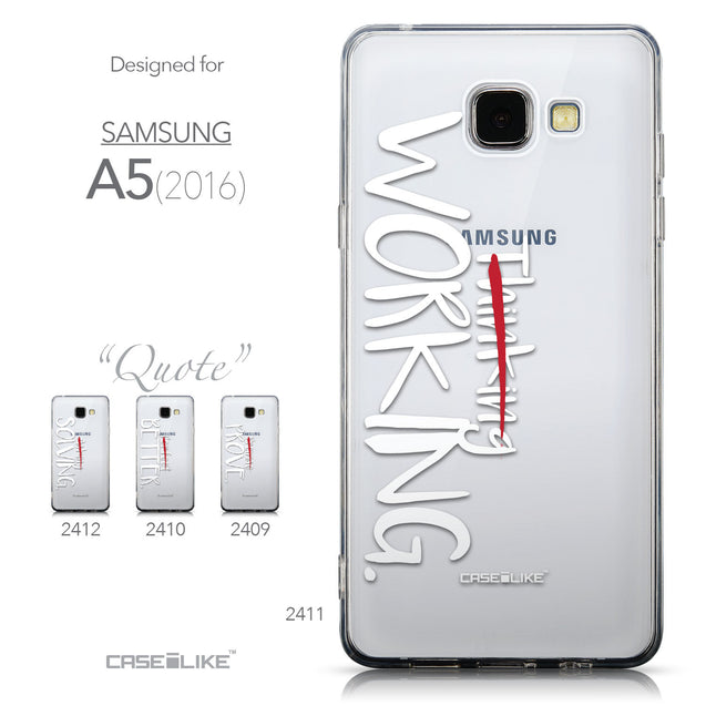 Collection - CASEiLIKE Samsung Galaxy A5 (2016) back cover Quote 2411