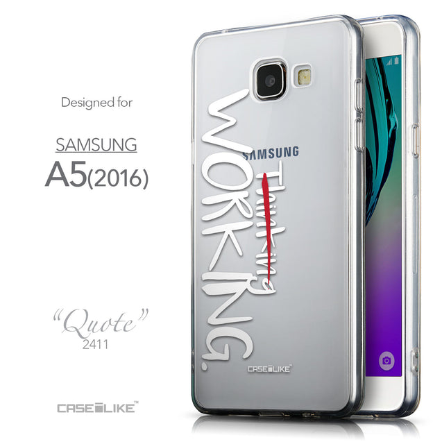 Front & Side View - CASEiLIKE Samsung Galaxy A5 (2016) back cover Quote 2411