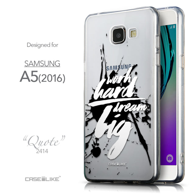 Front & Side View - CASEiLIKE Samsung Galaxy A5 (2016) back cover Quote 2414