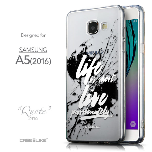 Front & Side View - CASEiLIKE Samsung Galaxy A5 (2016) back cover Quote 2416