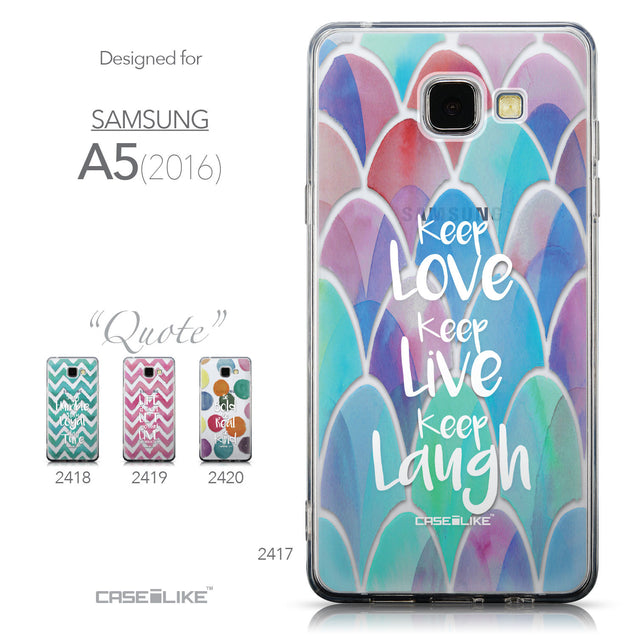 Collection - CASEiLIKE Samsung Galaxy A5 (2016) back cover Quote 2417