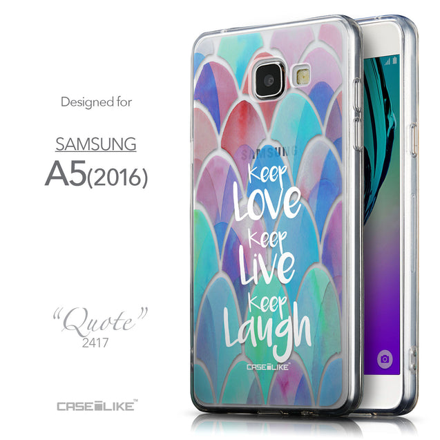 Front & Side View - CASEiLIKE Samsung Galaxy A5 (2016) back cover Quote 2417