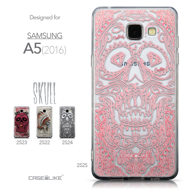 Collection - CASEiLIKE Samsung Galaxy A5 (2016) back cover Art of Skull 2525