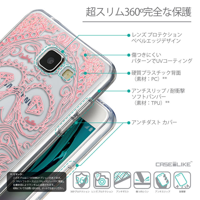Details in Japanese - CASEiLIKE Samsung Galaxy A5 (2016) back cover Art of Skull 2525