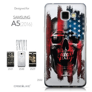 Collection - CASEiLIKE Samsung Galaxy A5 (2016) back cover Art of Skull 2532